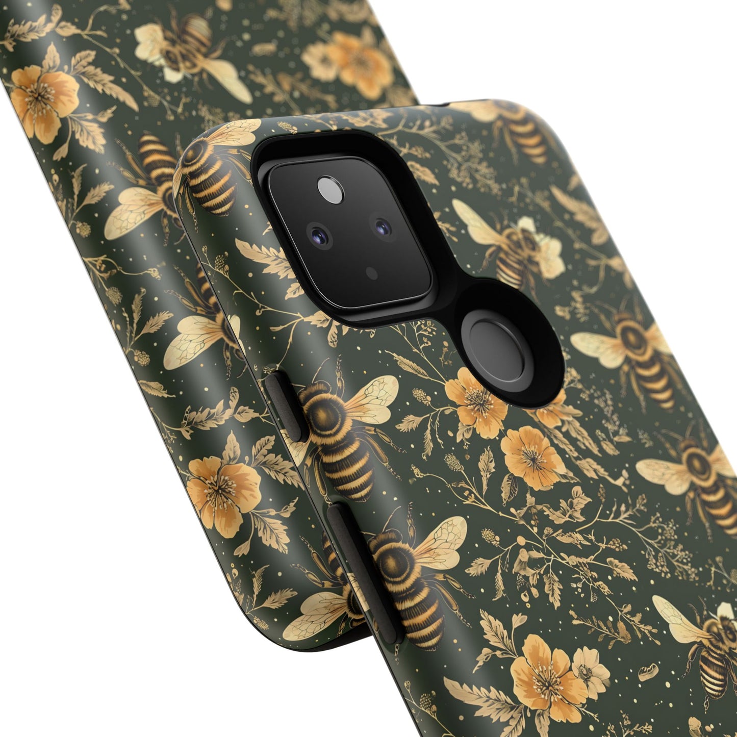Nature-Inspired Phone Case, Tough Cases for Nature Lovers, Floral Bee Design, Eco-Friendly Gift, Summer Vibes, Trendy Phone Accessory,