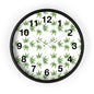 Leafy Wall Clock - Green Herbal Decor, Perfect for Nature Lovers, Boho Style, Gift for Gardeners, Unique Home Accent
