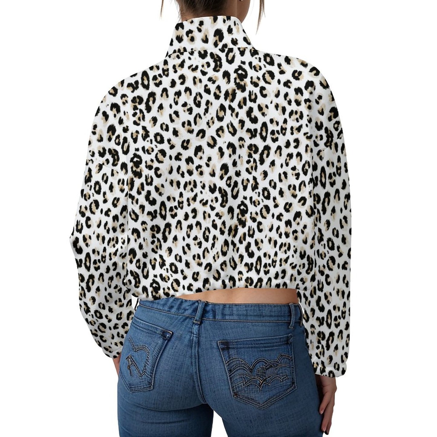 Fleece Sweatshirt Short Jacket for Women