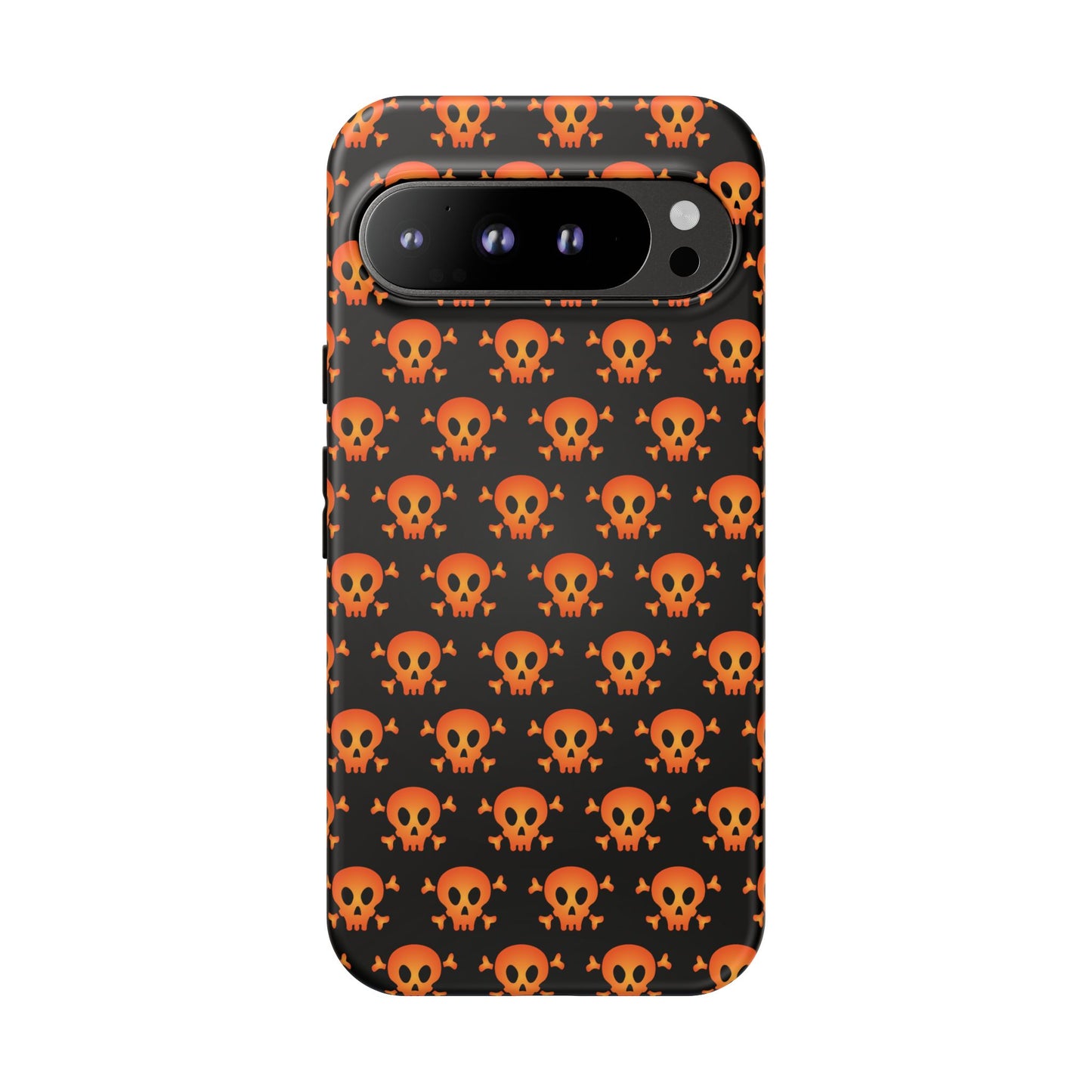 Halloween Skull Phone Case, Spooky Mobile Cover, Trick or Treat Accessory, Goth Gift, Skull Pattern Design