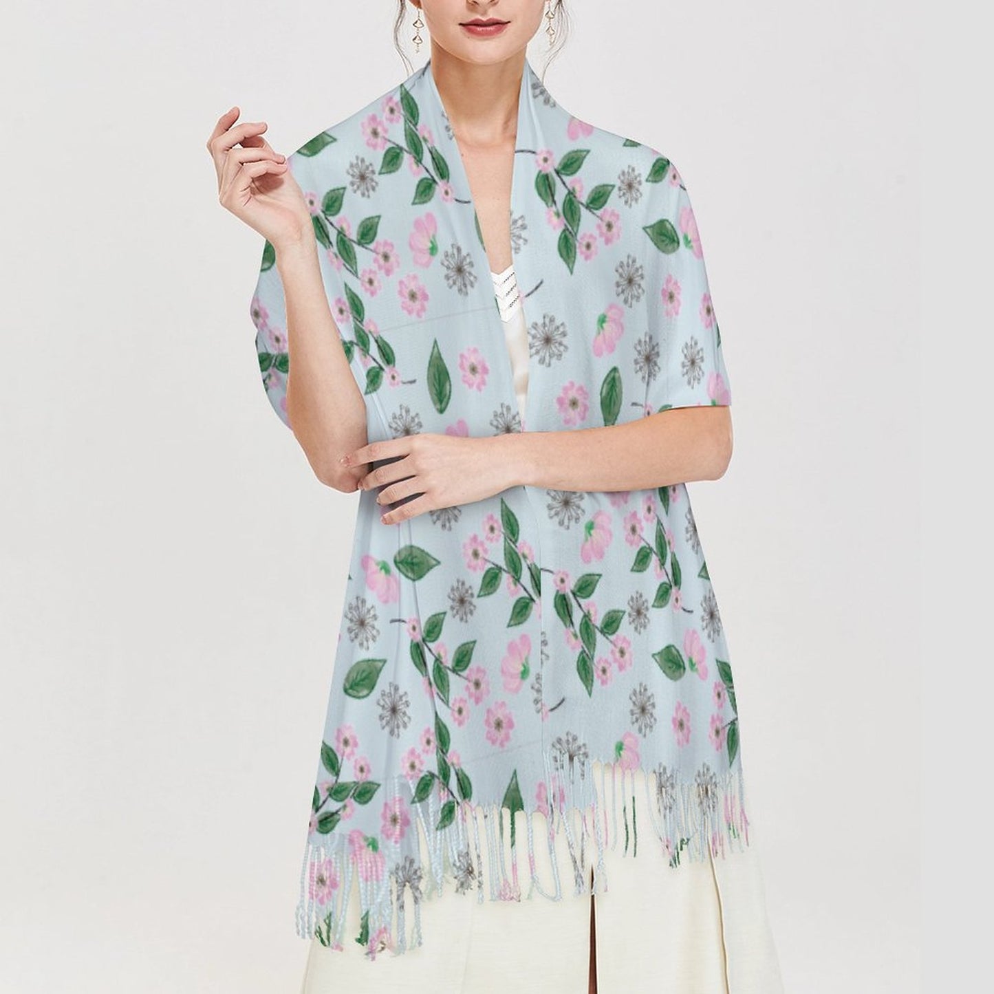 Cashmere-like Tassel Scarf