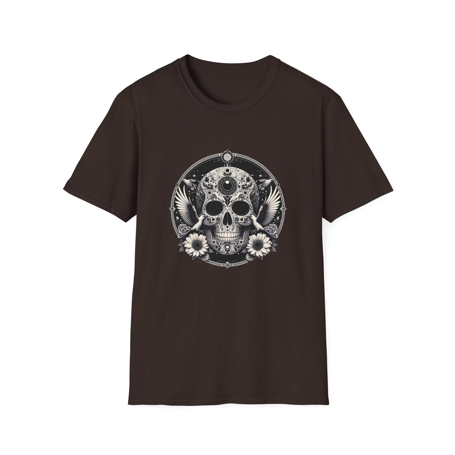 Day of the Dead Skull T-Shirt — Floral Calavera Graphic Tee