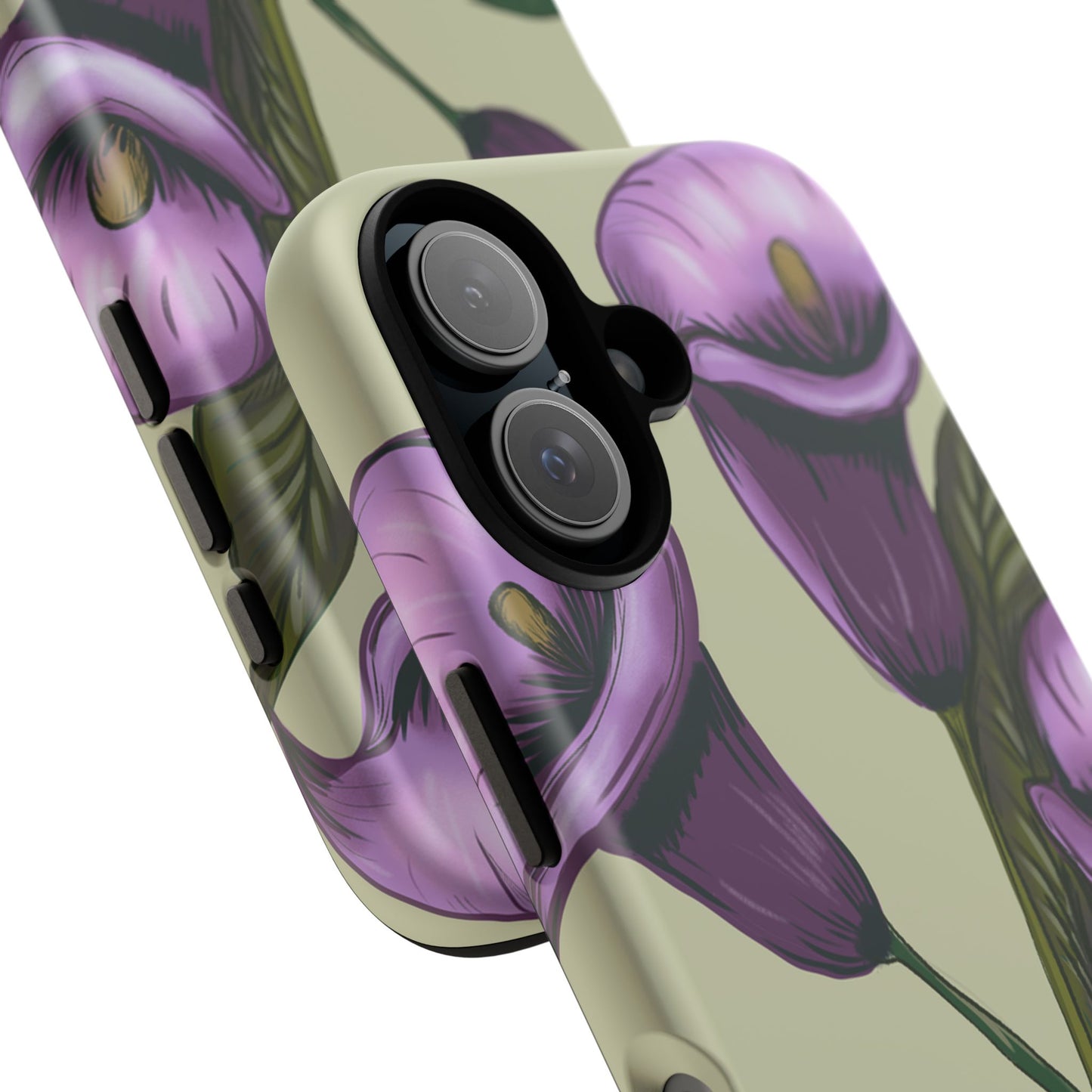 Floral Phone Case - Tough Cases, Purple Flower Design, Cell Phone Accessories, Gift for Her, Nature Lover Essentials