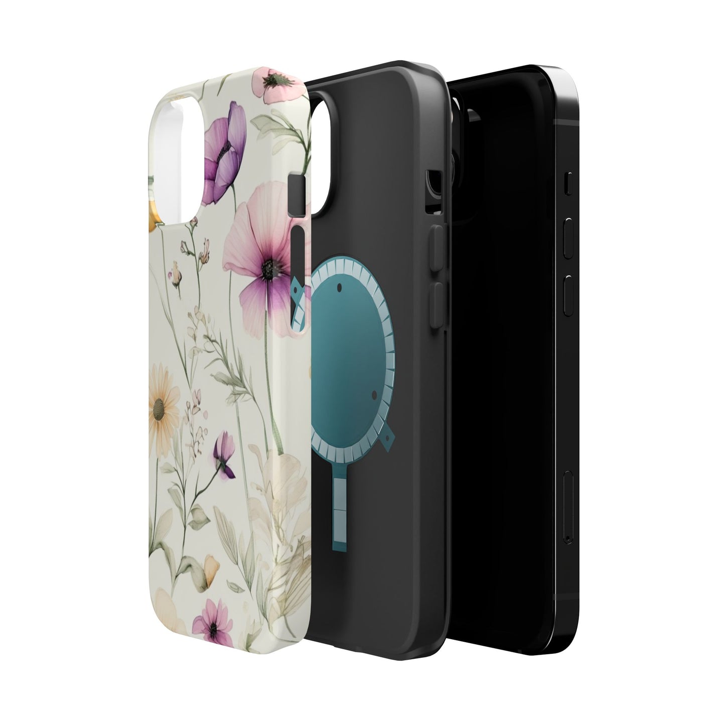 Floral Watercolor Magnetic Impact-Resistant Phone Case