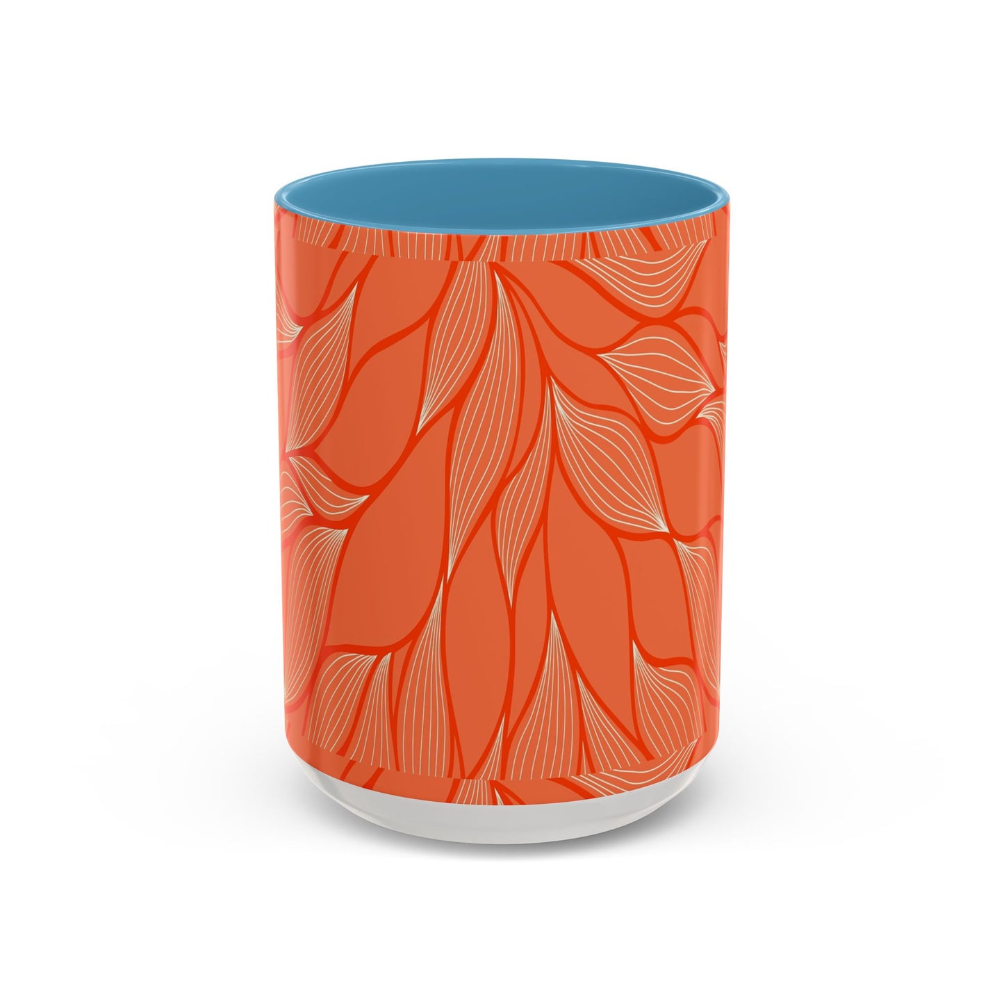 Stylish Accent Coffee Mug, Floral Pattern Drinkware, Unique Gift for Coffee Lovers, Home Decor, Kitchenware, Vibrant Design