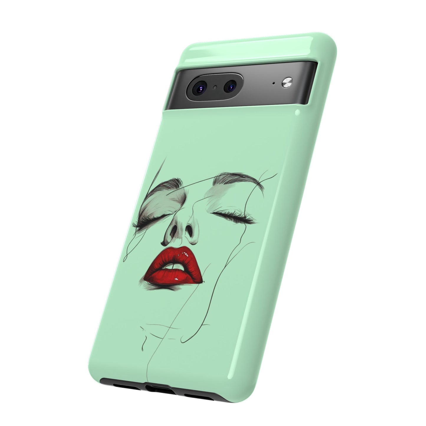 Stylish Phone Case, Artistic Phone Cover, Trendy Tech Accessory, Unique Cell Phone Protector, Gift for Her, Modern Aesthetic