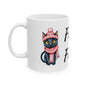 Furking Fabulous Ceramic Mug — Funny Cat Lover Coffee Cup (11oz/15oz)
