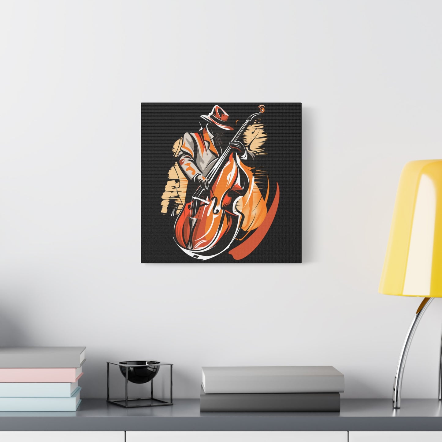 Matte Canvas, Stretched, 1.25" - Bass Player