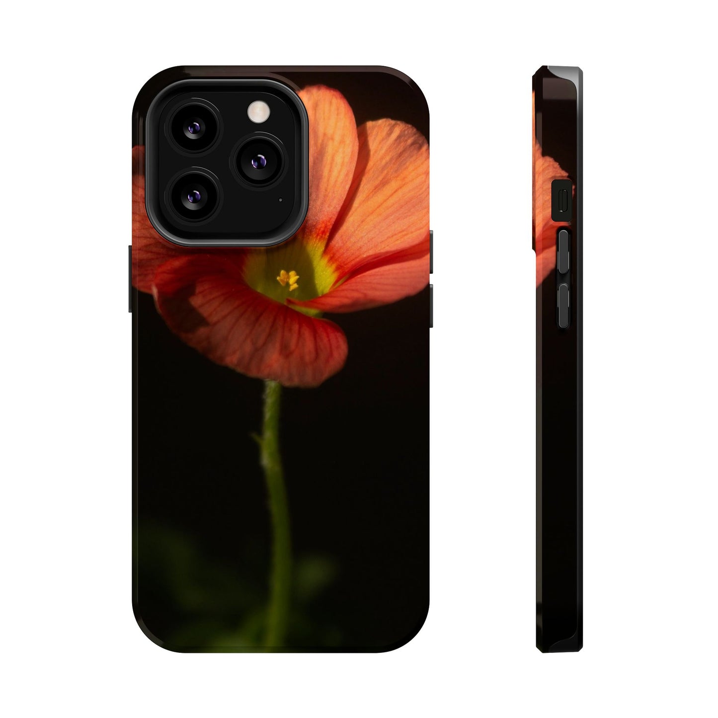 Poppy Bloom Magnetic Impact Phone Case — Slim Protective Floral Design