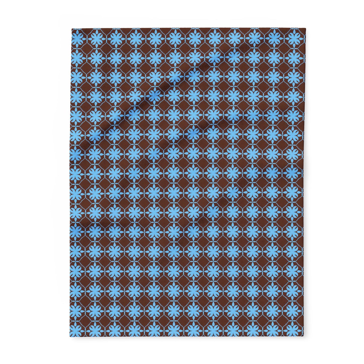 Cozy Arctic Fleece Blanket, Snowflake Pattern Throw, Winter Decor, Gift for Home, Outdoor Blanket, Holiday Blanket