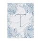 Personalized Floral Initial Arctic Fleece Blanket, Cozy Home Decor, Gift for Her, Nursery Accent, Wedding Present, Monogrammed Throw