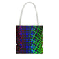 Vibrant Dot Print Tote Bag - Colorful Reusable Shopping Bag, Beach Tote