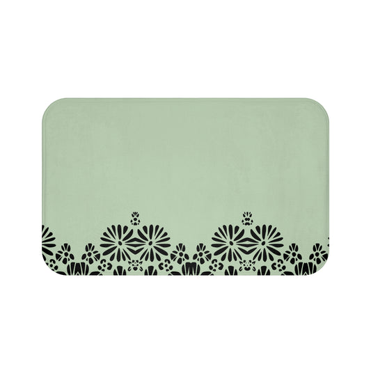 Floral Elegance Bath Mat - Chic Bathroom Decor, Home Spa Essentials, Gift for Her, Modern Design, Cozy Comfort