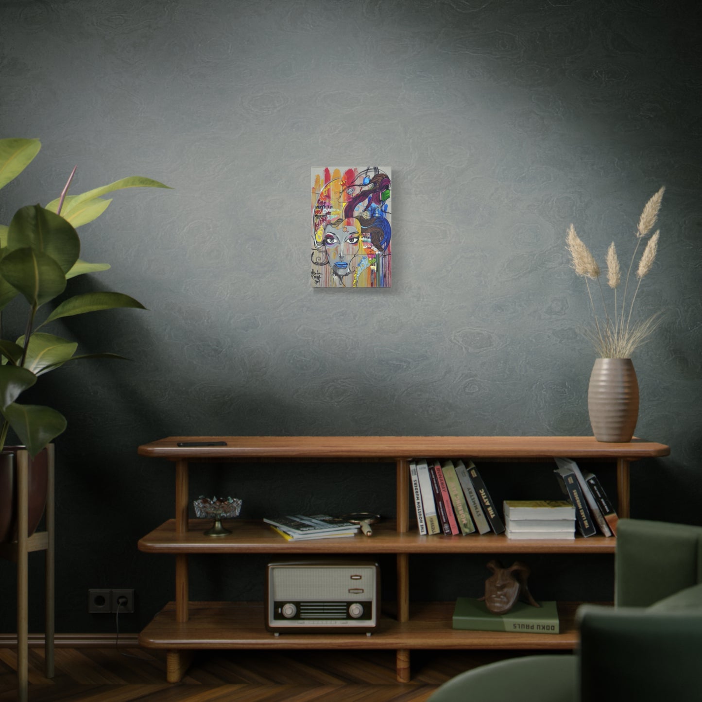 Colorful Graffiti Portrait Canvas