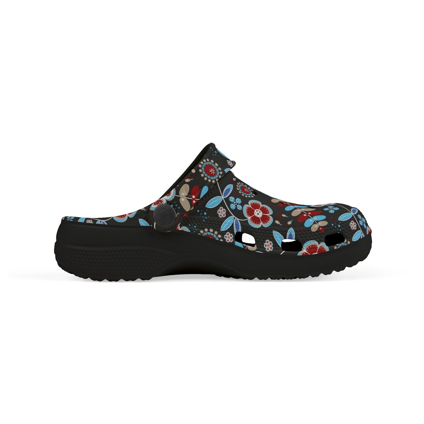 Kid's Floral Print Clogs, Comfortable Summer Slip-Ons, Garden Play Shoes, Kids Outdoor Footwear, Lightweight Festival Shoes
