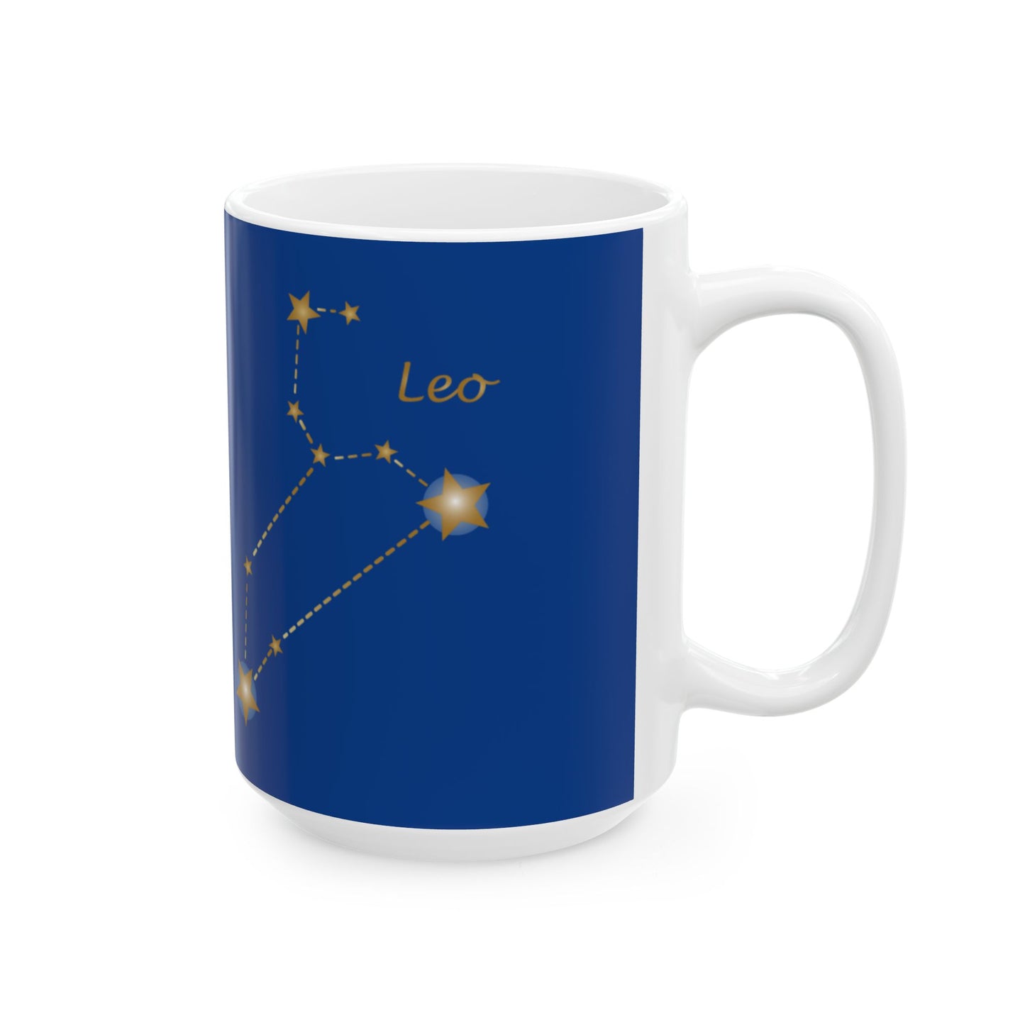 Leo Constellation Ceramic Mug - Astrology Coffee Cup, Zodiac Gift, Horoscope Mug, Star Sign Drinkware, Personalized Astrology