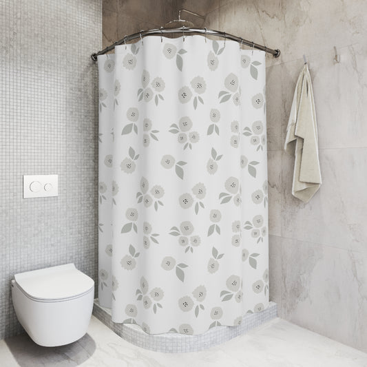 Elegant Floral Shower Curtain, Bathroom Decor, Modern Home Accessory, Spring Vibes, Gift for Her, Floral Interior Design