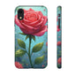 Floral Phone Case, Tough Cases with Elegant Rose Design, Stylish iPhone Cover, Rose Flower Gift for Nature Lovers, Unique Mobile Accessories