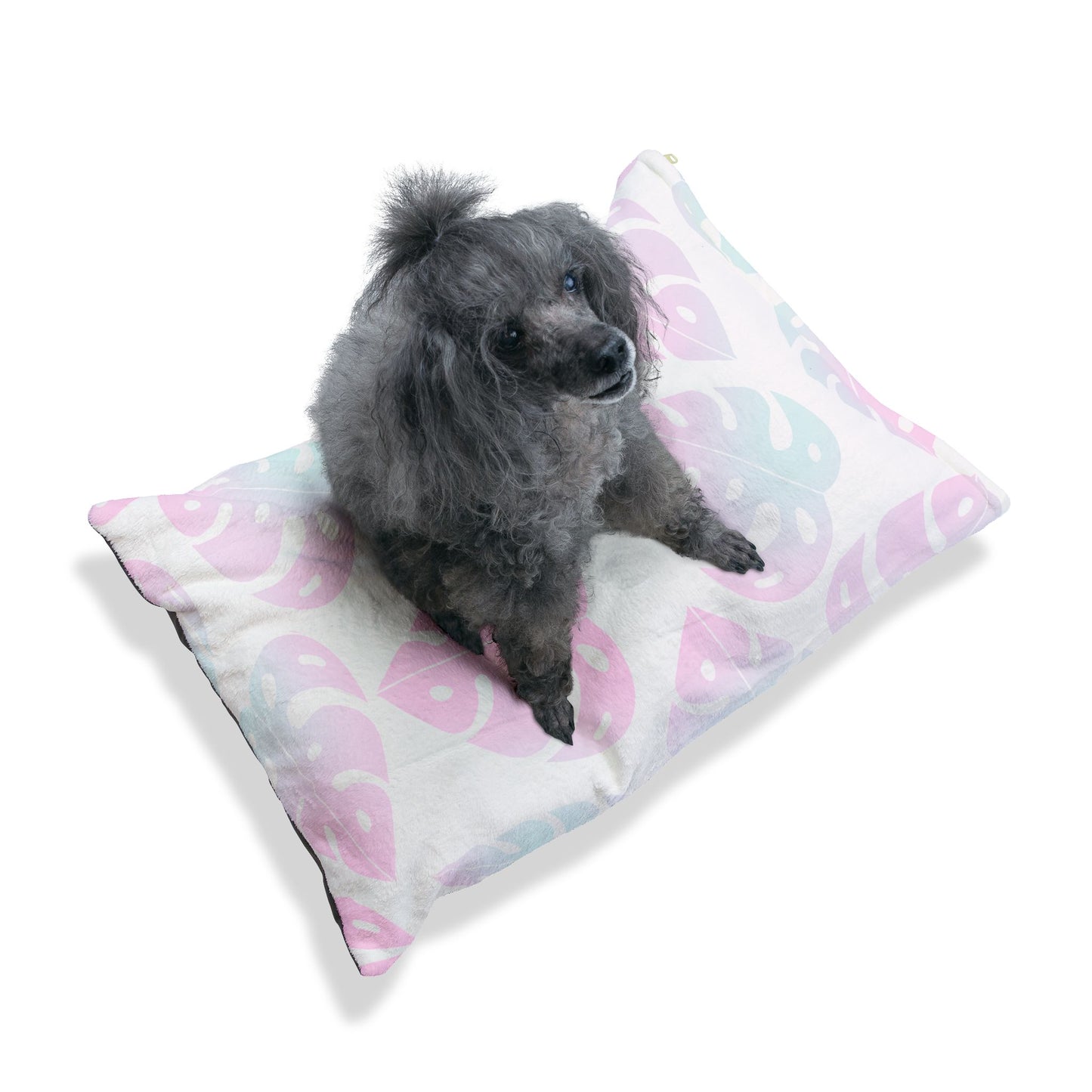 Tropical Pet Bed for Cozy Naps, Soft Leaf Patterned Dog Bed, Cat Bed, Pet Sleeping Pillow, Floral Pet Accessories