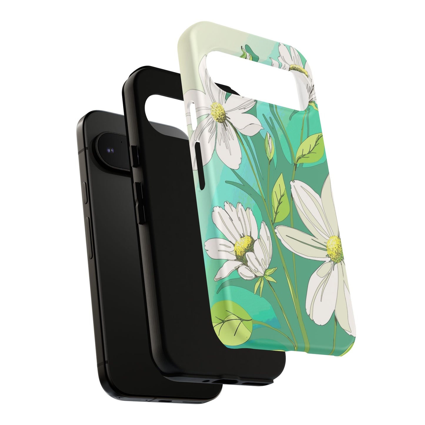 Floral Phone Case, Tough Cases, Flower Design, Nature Inspired, Eco-Friendly Cover, Unique Gift for Her, Spring Accessories