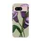 Floral Phone Case - Tough Cases, Purple Flower Design, Cell Phone Accessories, Gift for Her, Nature Lover Essentials