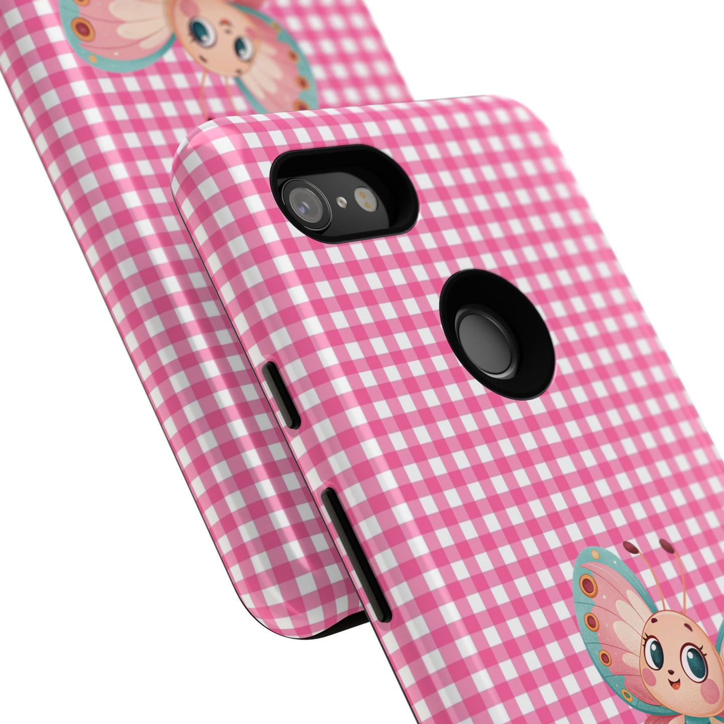 Cute Butterfly Phone Case, Tough Cases, Floral Phone Accessory, Gift for Her, Spring Fashion, Kids' Birthday Present, Pastel Aesthetic