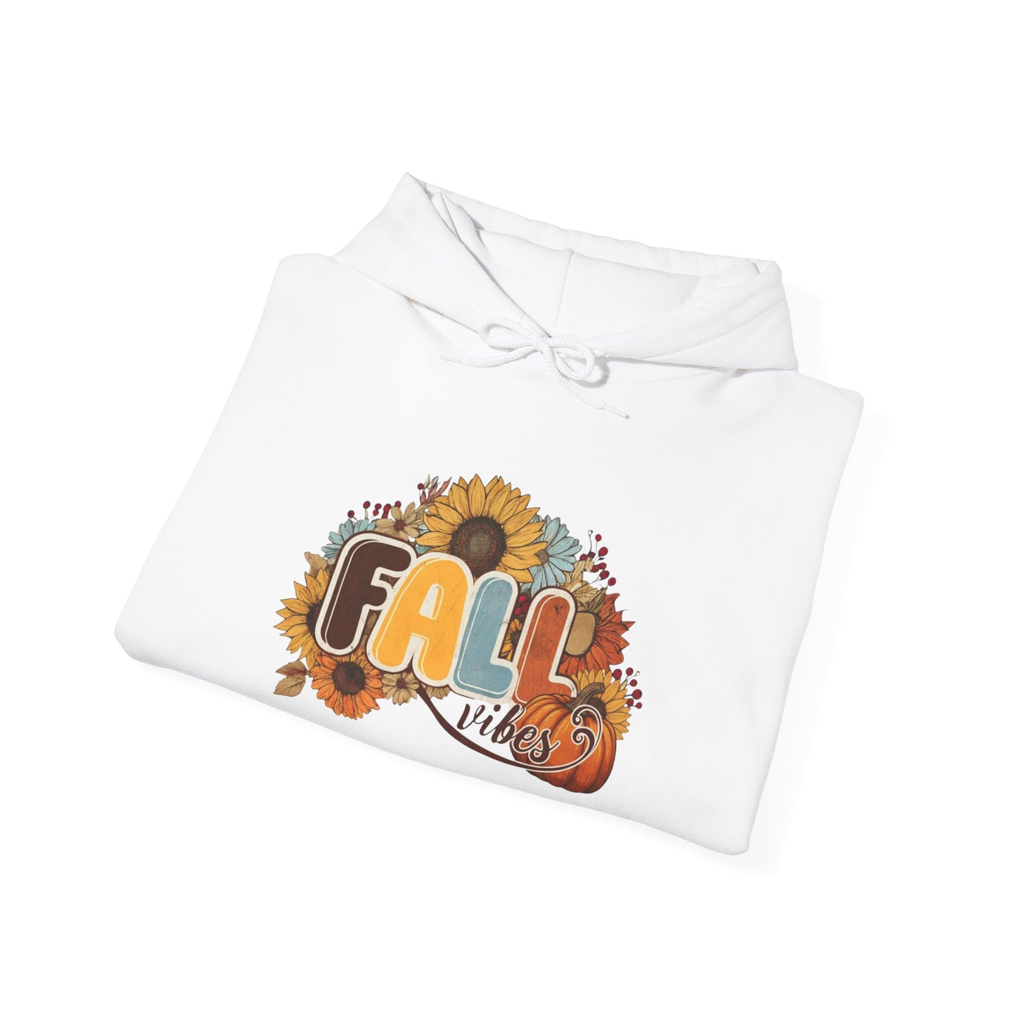 Cozy Fall Vibes Hoodie, Unisex Sweatshirt for Autumn, Pumpkin Design, Perfect for Thanksgiving, Gift for Friends, Seasonal Wear