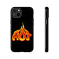 Stylish Phone Case, Hot Flames Design, Gift for Teens, Trendy Accessory, Protective Cover, Unique Phone Case