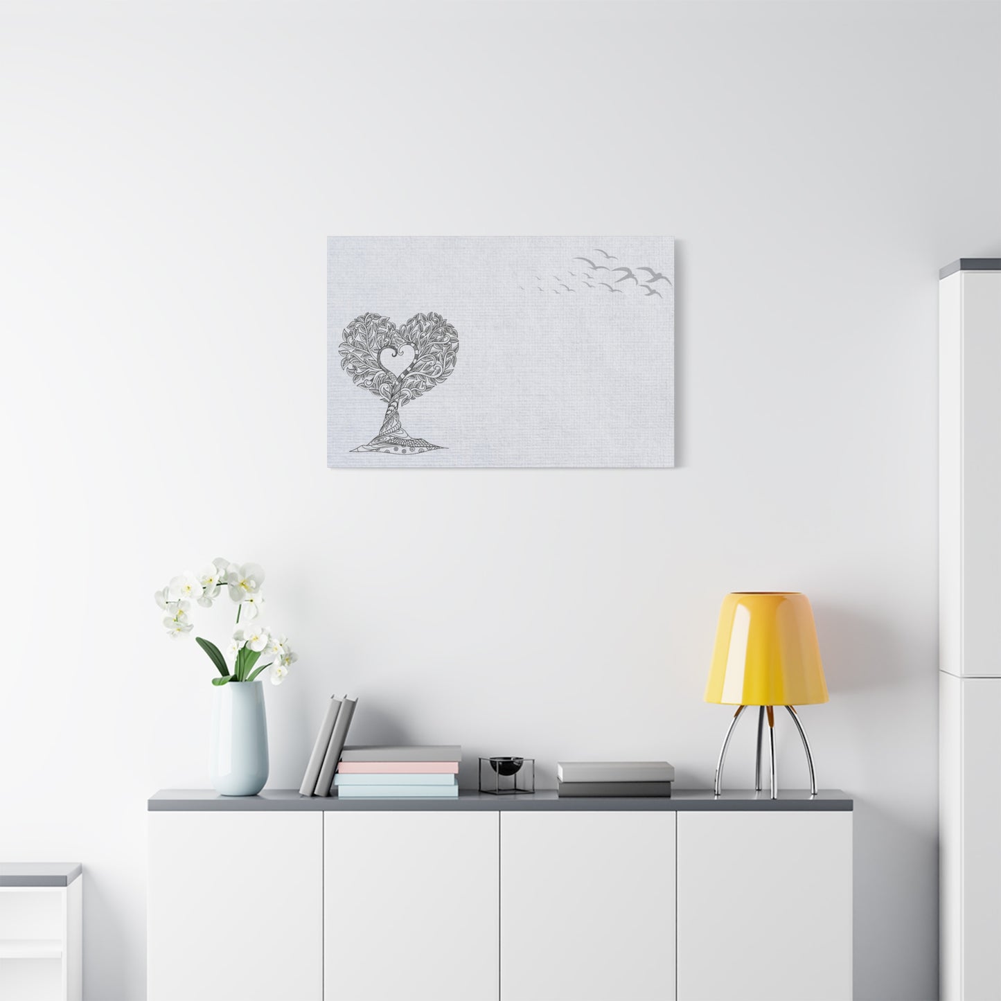Matte Canvas, Stretched, 1.25" - Heart Tree