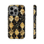 Elegant Gold & Black Phone Case for Tough Protection