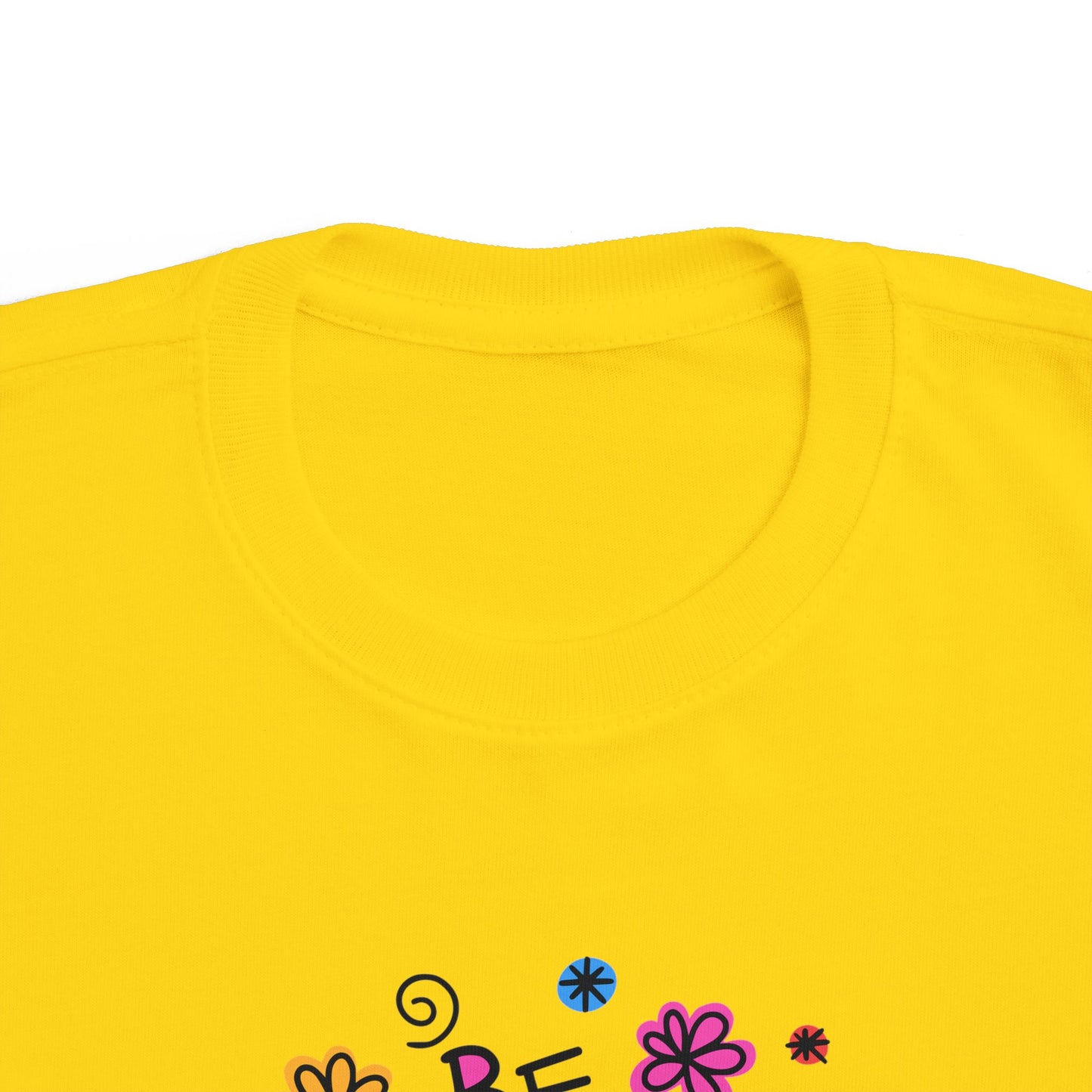 Whimsical Toddler Tee - 'Be Kind' Design, Cute Kids' Shirt, Floral Graphic Tee, Toddler Gift, Inspirational Apparel