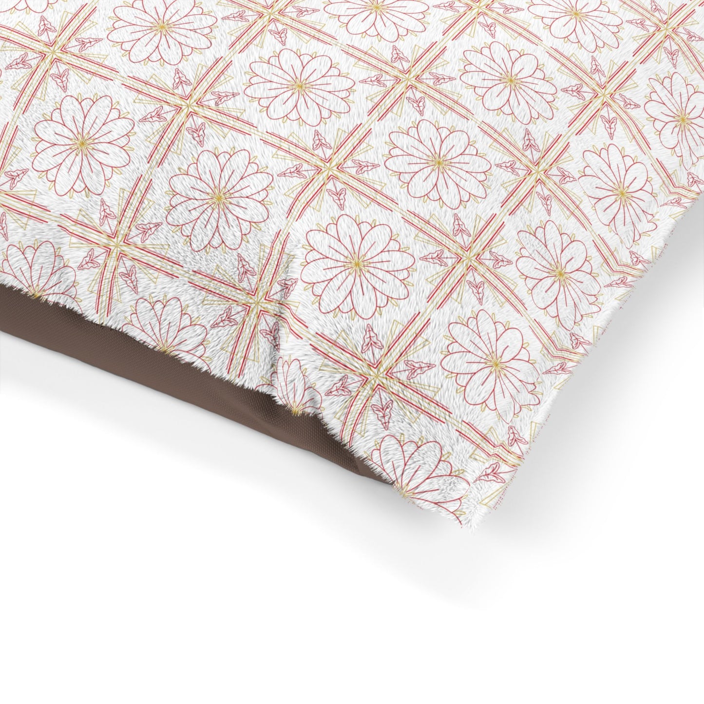 Chic Floral Pet Bed - Cozy Dog Bed, Cat Bed, Luxury Pet Cushion, Soft Decorative Pet Bed, Stylish Animal Furniture