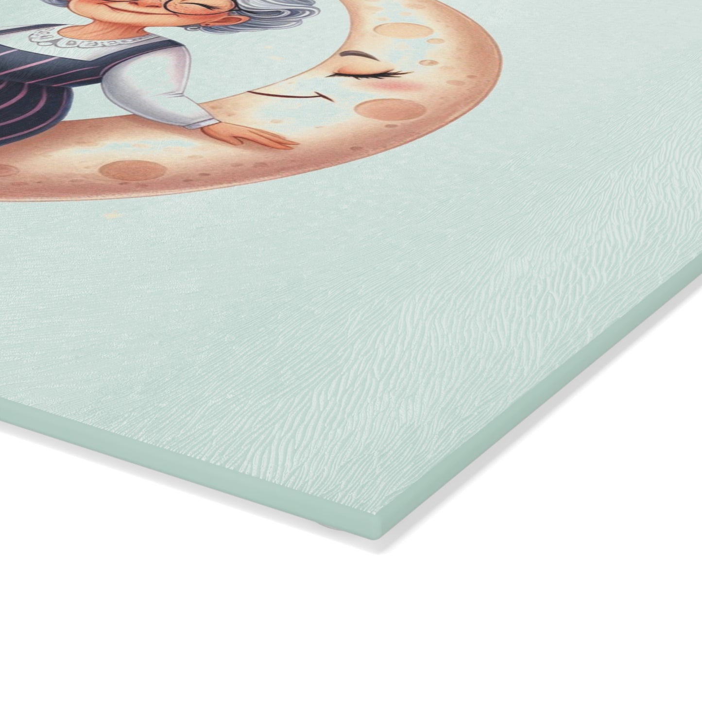 Whimsical Grandma Glass Cutting Board - Perfect Gift for Cooking Enthusiasts, Home Decor, Grandmother, Housewarming, Kitchen Accessory