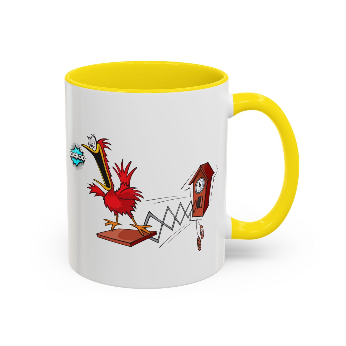Whimsical Cuckoo Coffee Mug, Fun Gift for Bird Lovers