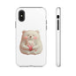 Cute Bear Phone Case, Tough Cases, Animal Lover Gift, Kids Accessories, Mother’s Day, Heartwarming Design