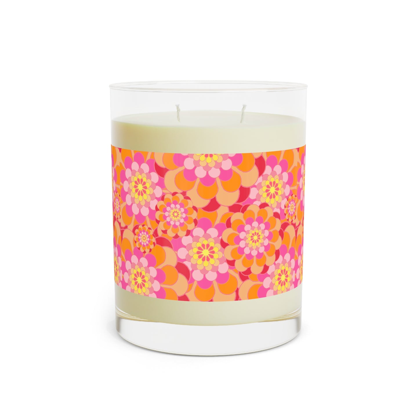 Vibrant Floral Scented Candle - Decorative Home Accent, Gift for Her, Relaxation Candle, Unique Wedding Favors, Aromatherapy Decor