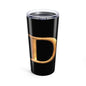 Copy of Stylish 20oz Tumbler with Unique Design Letter D