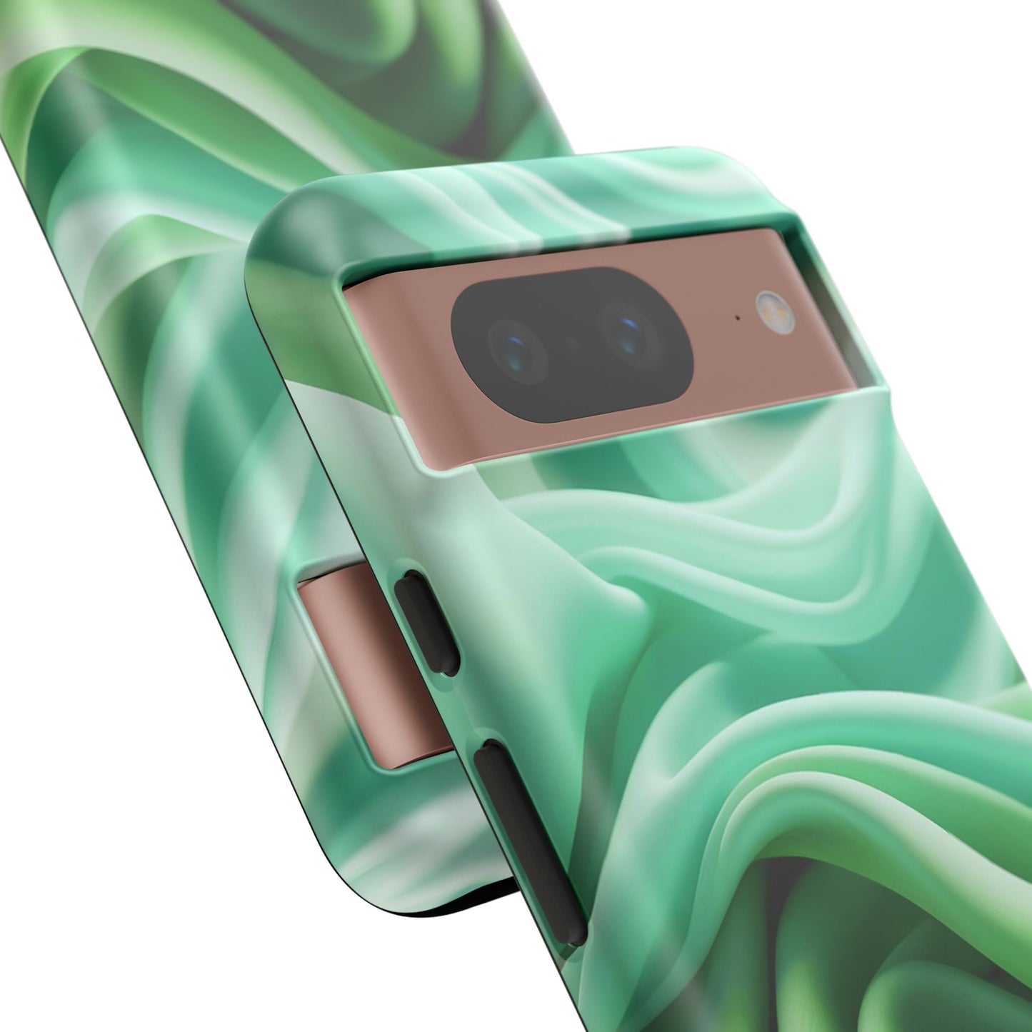 Stylish Phone Case, Tough Case, Green Abstract Design, Cell Phone Cover, Unique Gift, Trendy Accessory