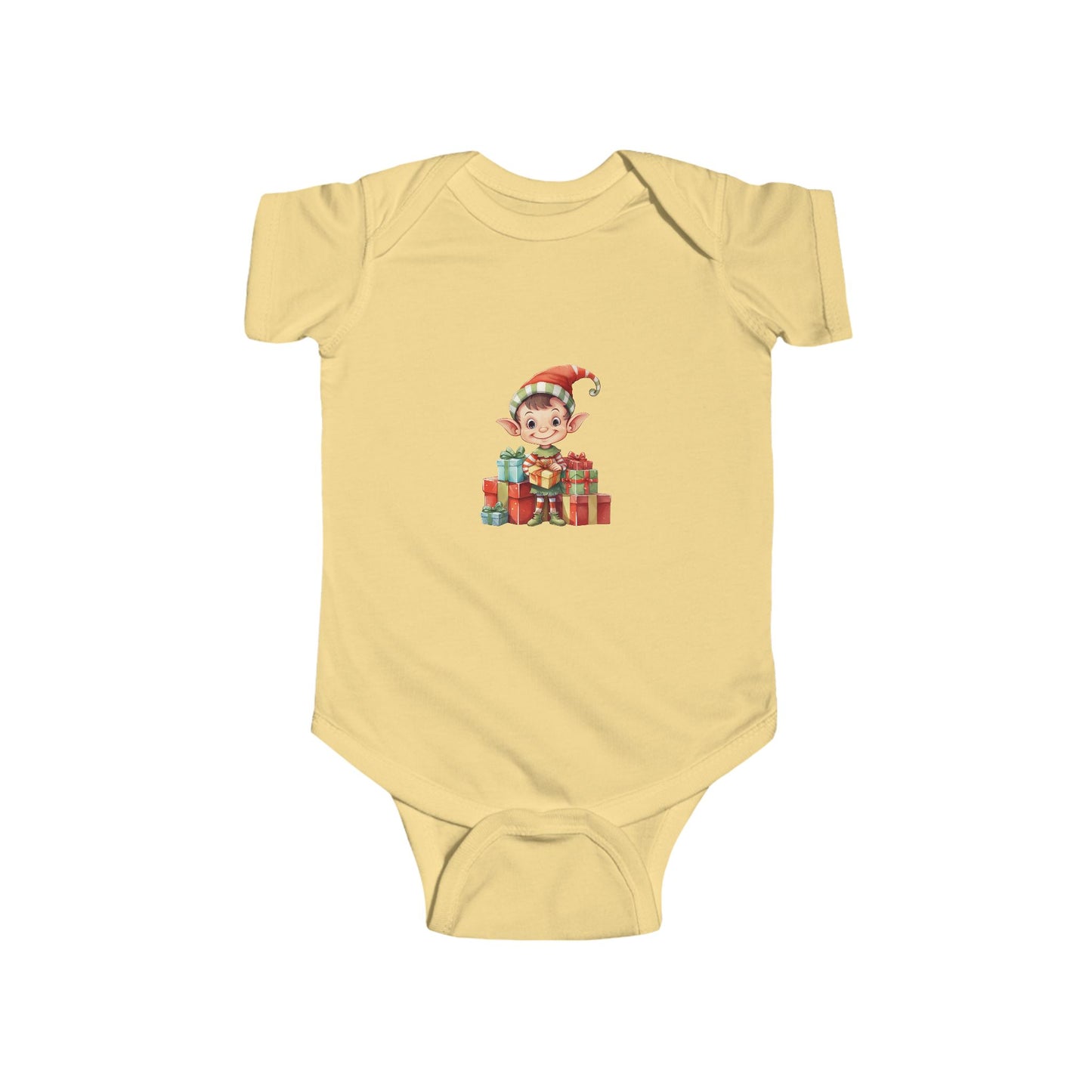 Christmas Elf Baby Bodysuit, Cute Holiday Infant Outfit, Newborn Gift, Festive Baby Apparel, Xmas Baby Clothes