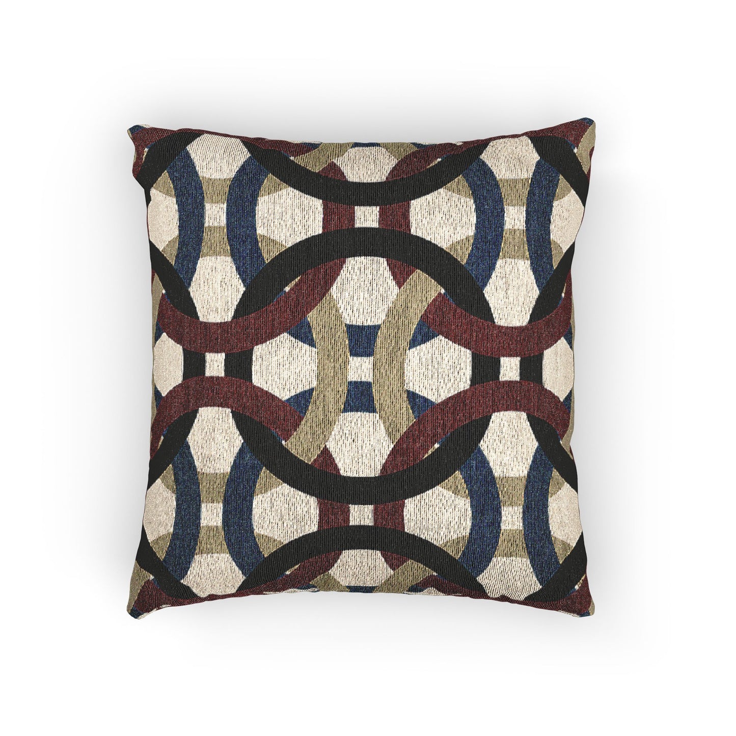 Geometric Woven Pillow, Boho Decor, Cozy Home Accent, Modern Textile Art, Unique Housewarming Gift