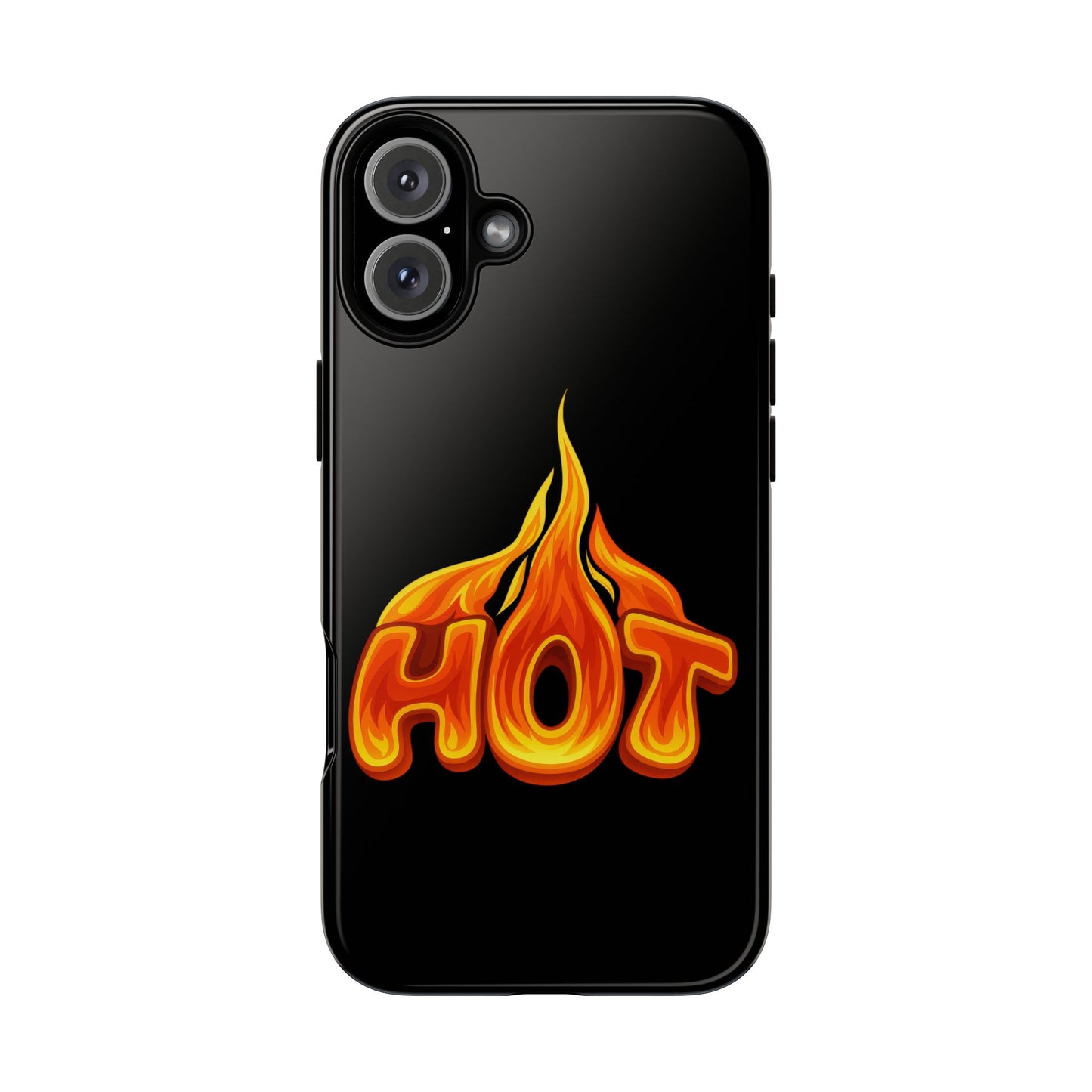 Stylish Phone Case, Hot Flames Design, Gift for Teens, Trendy Accessory, Protective Cover, Unique Phone Case