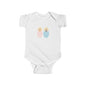 Cute Baby Bodysuit with Colorful Swaddled Babies, Perfect for Newborn Gift, Baby Shower, Infant Clothing, Sibling Outfit, Summer Wear