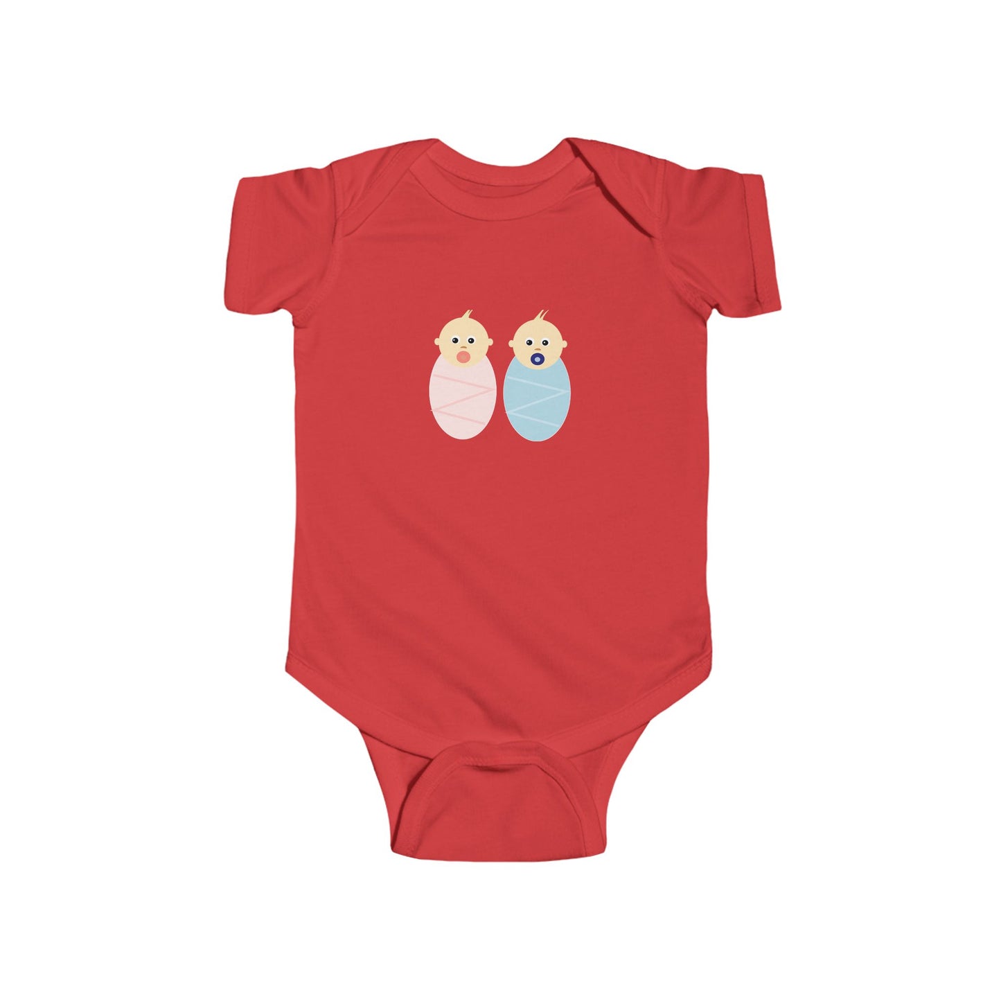 Cute Baby Bodysuit with Colorful Swaddled Babies, Perfect for Newborn Gift, Baby Shower, Infant Clothing, Sibling Outfit, Summer Wear