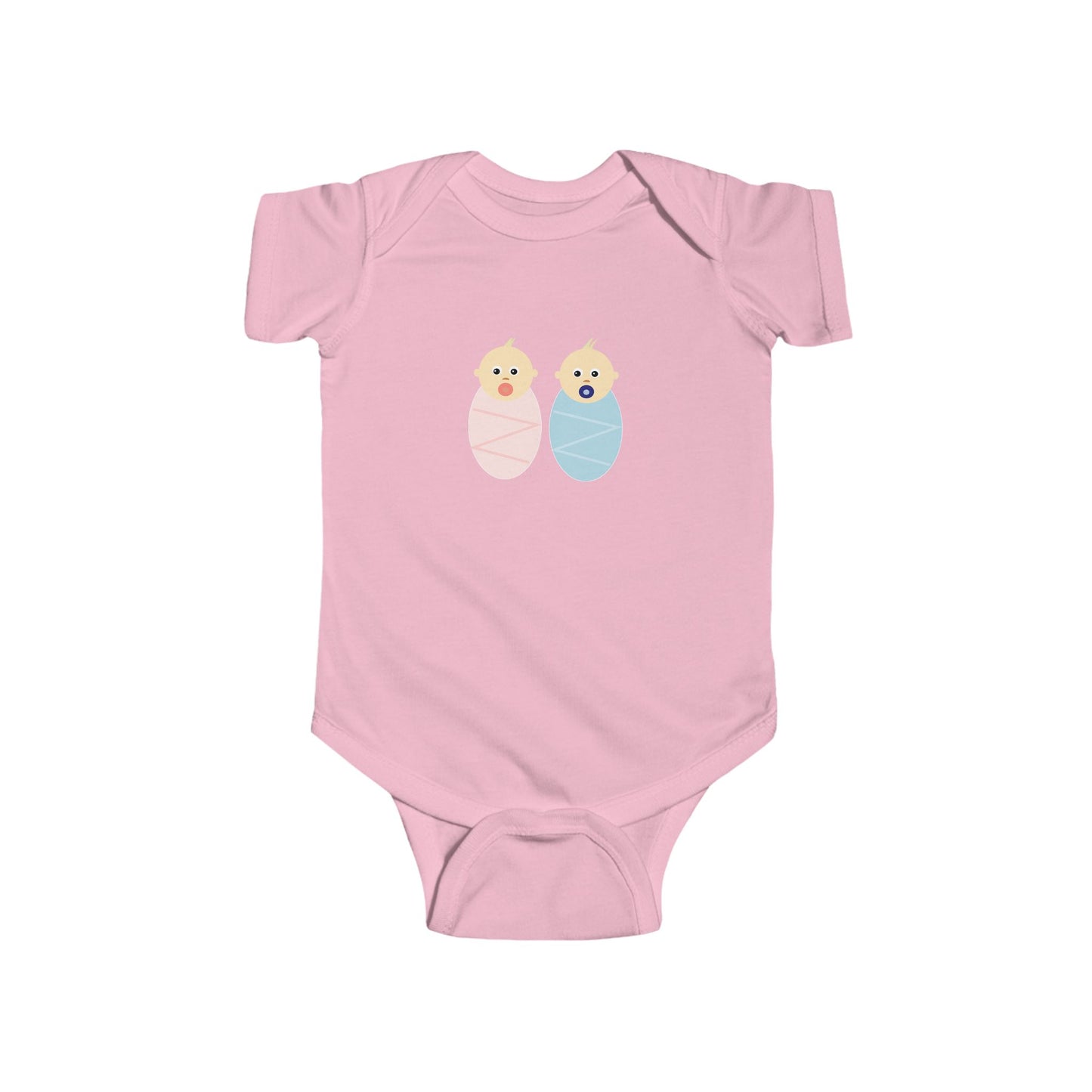 Cute Baby Bodysuit with Colorful Swaddled Babies, Perfect for Newborn Gift, Baby Shower, Infant Clothing, Sibling Outfit, Summer Wear