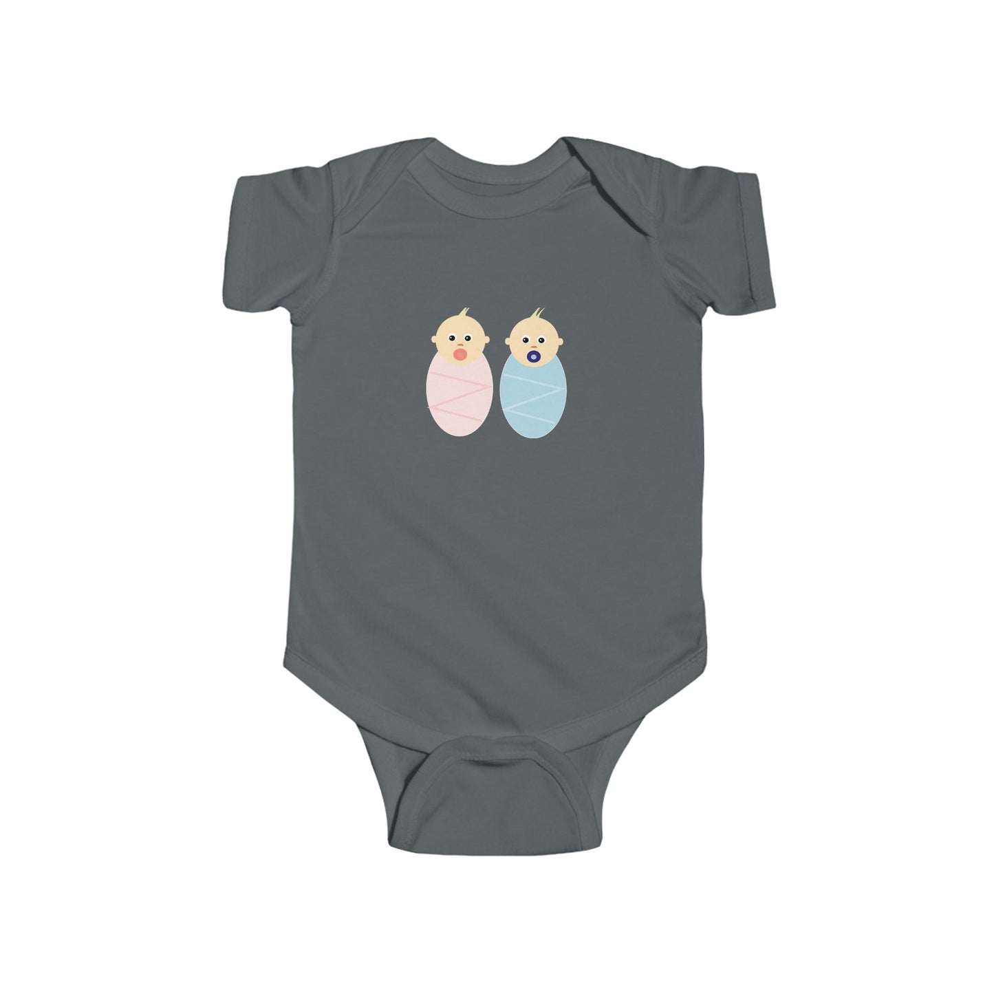 Cute Baby Bodysuit with Colorful Swaddled Babies, Perfect for Newborn Gift, Baby Shower, Infant Clothing, Sibling Outfit, Summer Wear