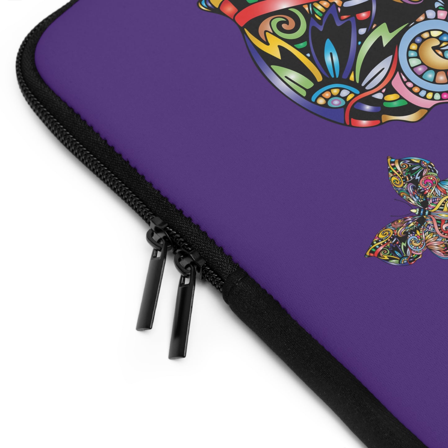 Vibrant Butterfly Laptop Sleeve, Colorful Computer Case, Stylish Tech Accessory, Gift for Students, Trendy Design for Professionals
