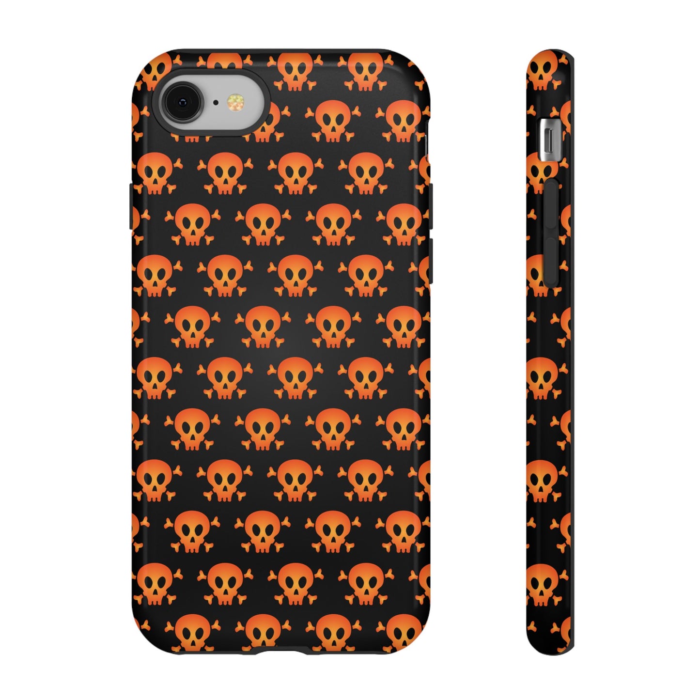 Halloween Skull Phone Case, Spooky Mobile Cover, Trick or Treat Accessory, Goth Gift, Skull Pattern Design