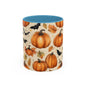 Pumpkin Halloween Coffee Mug, Fall Decor Mugs, Spooky Halloween Gifts, Autumn Drinkware, Seasonal Coffee Cups
