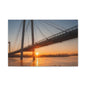 Sunrise Bridge Canvas Wall Art — Matte Stretched Canvas