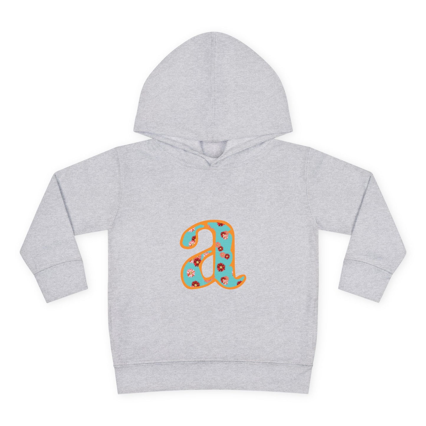 Personalized Toddler Fleece Hoodie, Cozy Kids Sweatshirt, Customizable Letter Hoodie, Fun Pullover for Toddlerwear, Perfect Gift for Kids